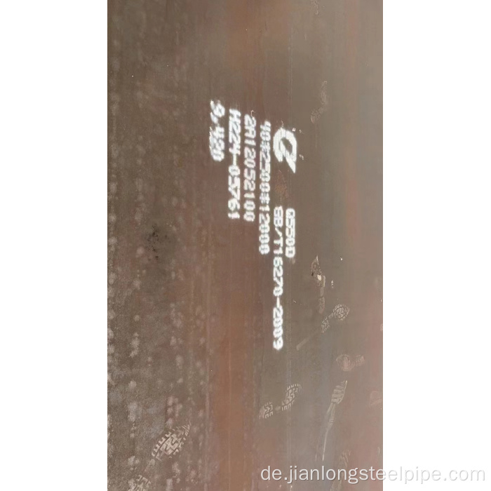 SA517 Gr.b Quenched Druckbehälterstahlplatte